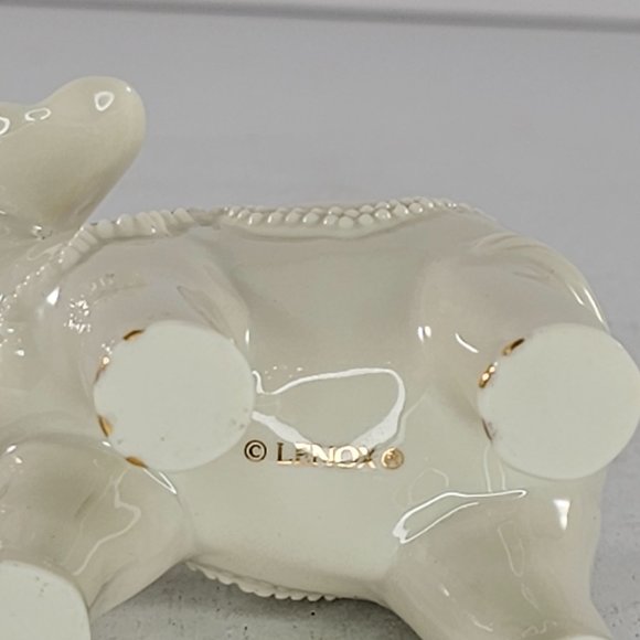 Lenox Touch of Luck Elephant Figurine Trunk Up - Picture 8 of 8